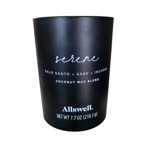 Allswell. Serene Candle Palo Santo+Sage+Incense 7.7 oz One Wick